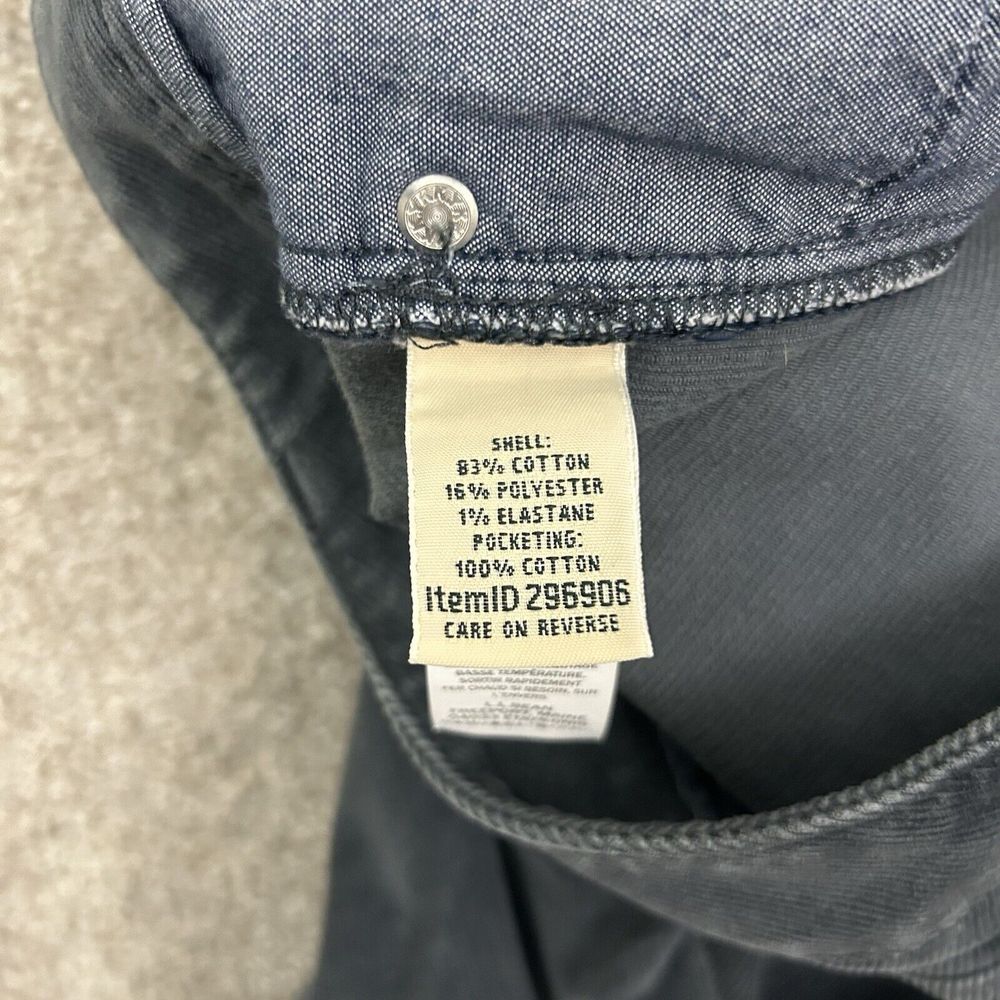 L.L Bean Corduroy Pants Women's‎ Size 10 Regular Straight Leg Favorite Fit Gray - Picture 5 of 10